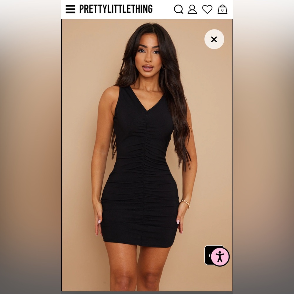 PrettyLittleThing Black Dress